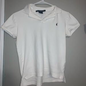 White short sleeve Ralph Lauren polo
